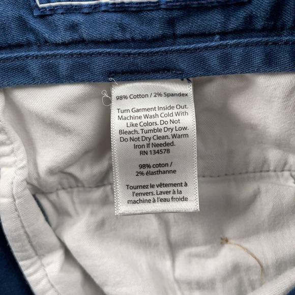 Vineyard Vines Shorts Mens 34 Blue Breaker Chino Cotton Stretch Preppy Casual - Picture 9 of 11